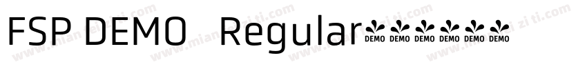 FSP DEMO   Regular字体转换